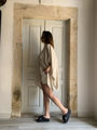 beige linen oversized shirt Gaffer