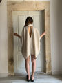 beige linen oversized shirt Gaffer