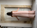 Pink nude shimmering long dress Miro