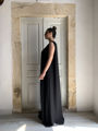 Black double layer dress Miro long