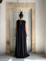 Black double layer dress Miro long