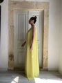 Yellow double layer dress Miro