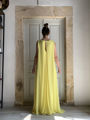 Yellow double layer dress Miro