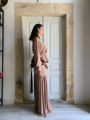 Mermaid long skirt strech nude stelios koudounaris