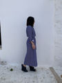Dark blue white shirtdress Evi Grintela