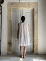 White cotton short dress Parthenis