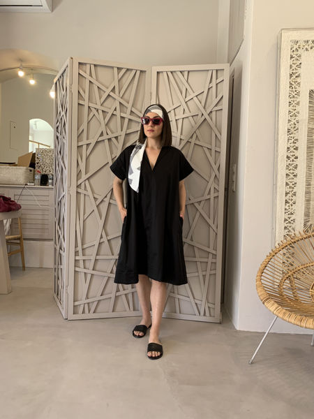 Black A line dress Alexia Raisi