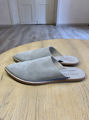 Grey mules Moroccan style handmade Ulysses