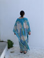 Fleur du jour silk print kaftan kimono long Miranda konstandinidou