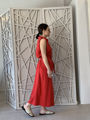 Red shirtdress with belt alexia raisi